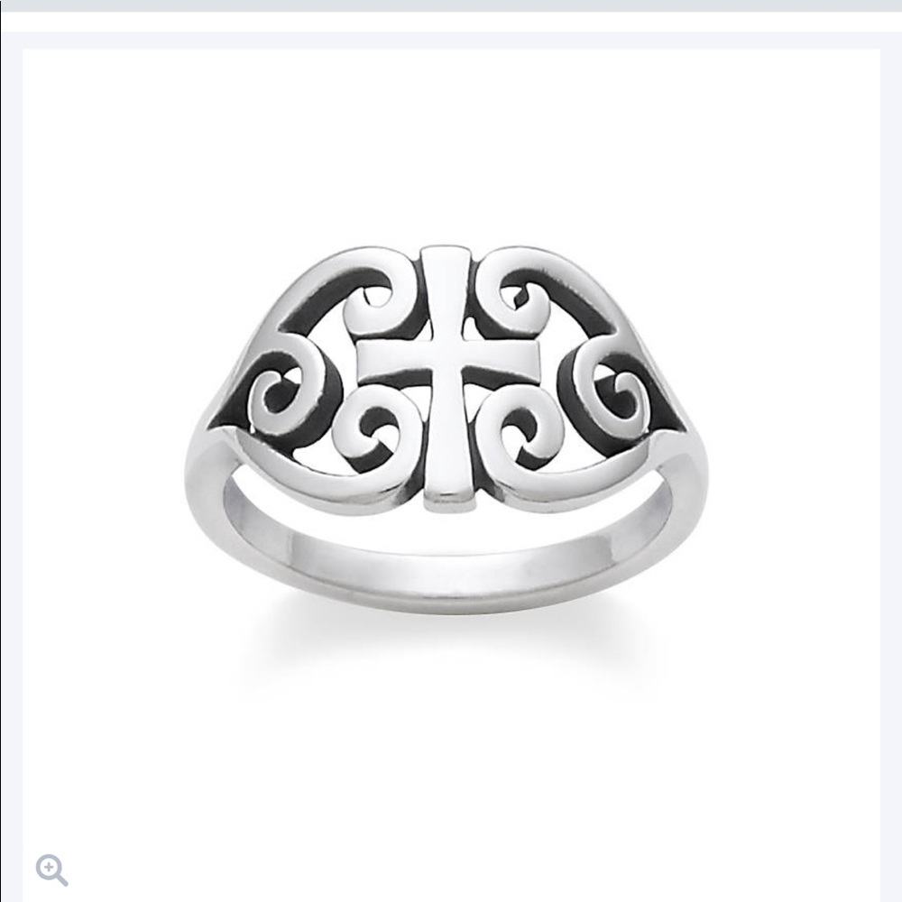 James Avery Scroll Cross Ring